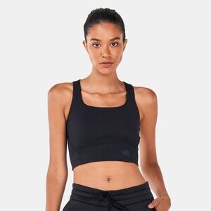 The North Face Black Ribbed Sports Bra